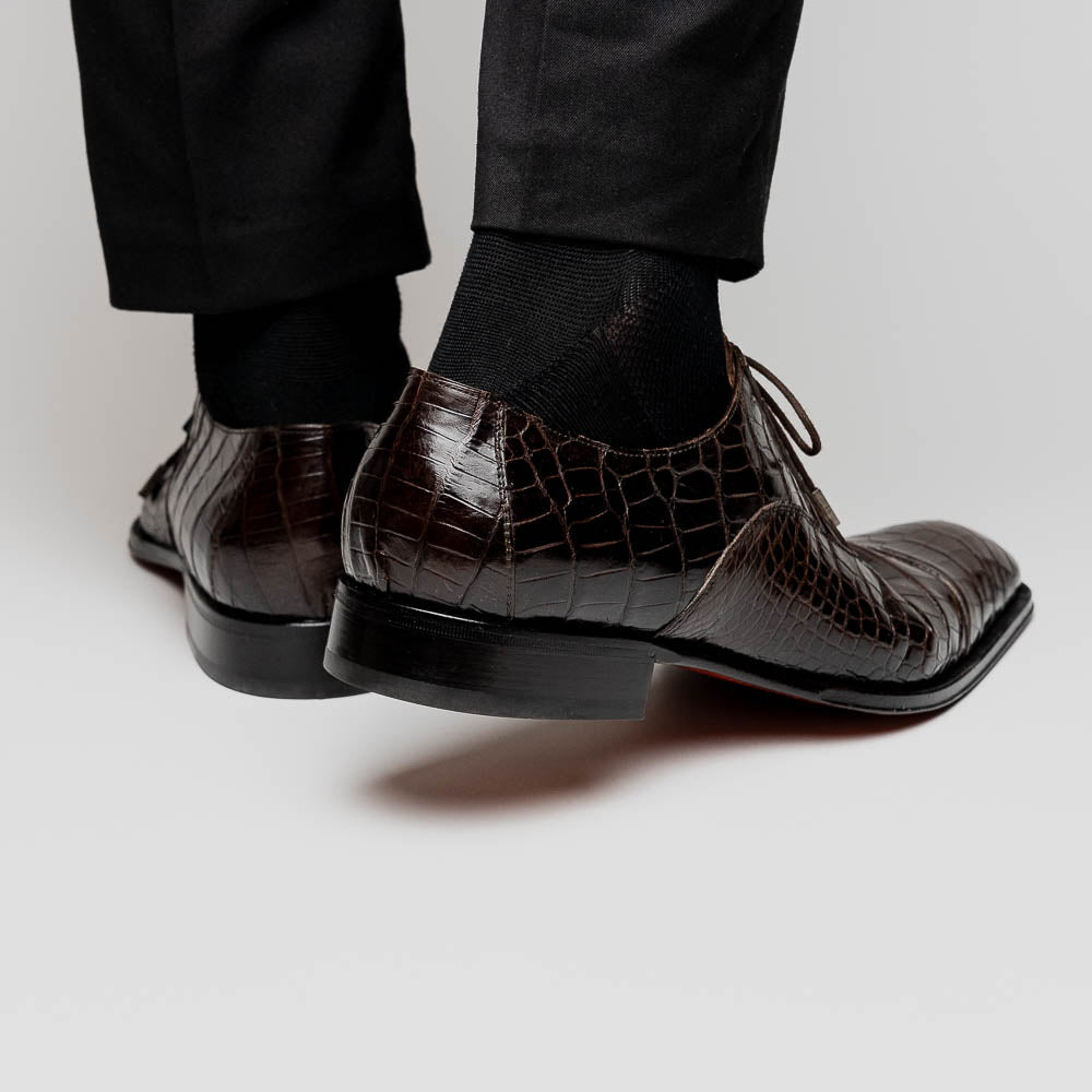 Caporicci 1114 Alligator Oxfords TD Moro