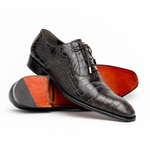 Caporicci 1114 Alligator Oxfords Grey Size 7