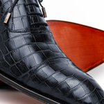 Caporicci 1114 Alligator Oxfords Navy