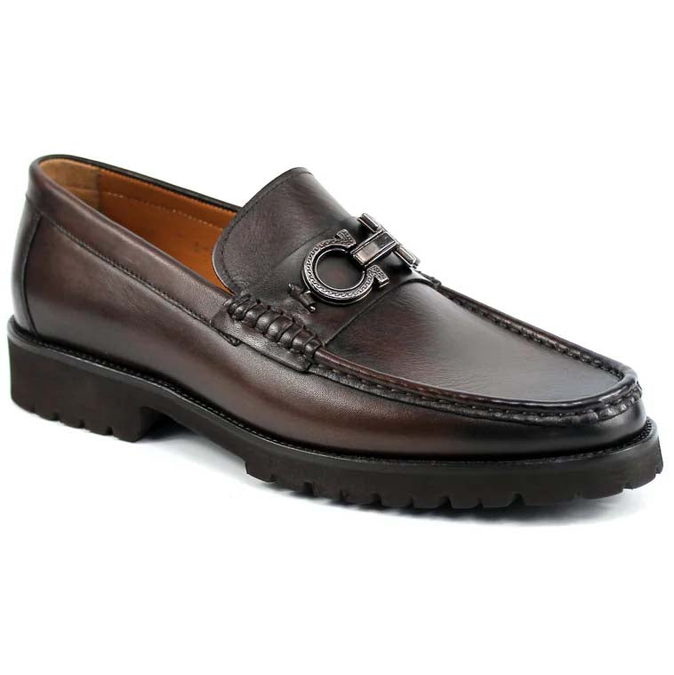 Corrente C179 Newport Bit Loafer Brown