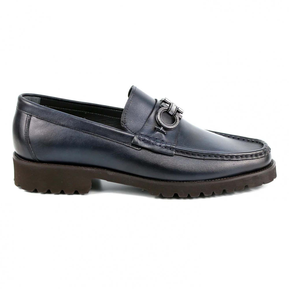 Corrente P042 Newport Bit Loafer Navy