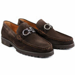 Corrente P043 Newport Suede Bit Loafer Brown