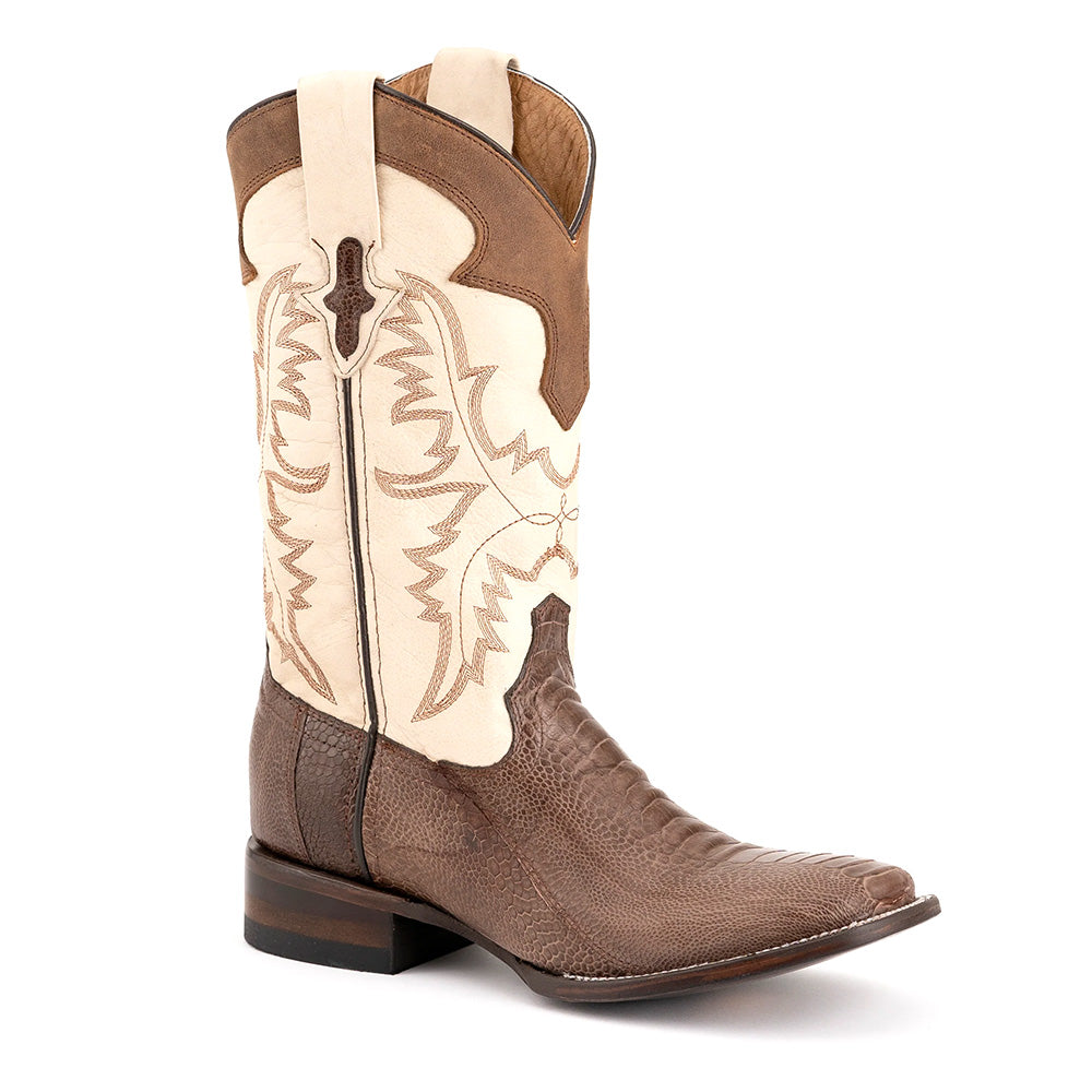 Ferrini Nash 11493-10 Ostrich Leg Square Toe Cowboy Boots Kango