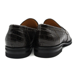 Zelli Roma Nile Crocodile Penny Loafers Nicotine