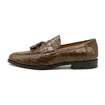Zelli Como Nile Crocodile Tassel Loafers Honey Size 10