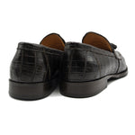 Zelli Como Nile Crocodile Tassel Loafers Nicotine Size 10