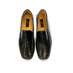 Zelli Ultimo Genuine Lizard Driver in Black