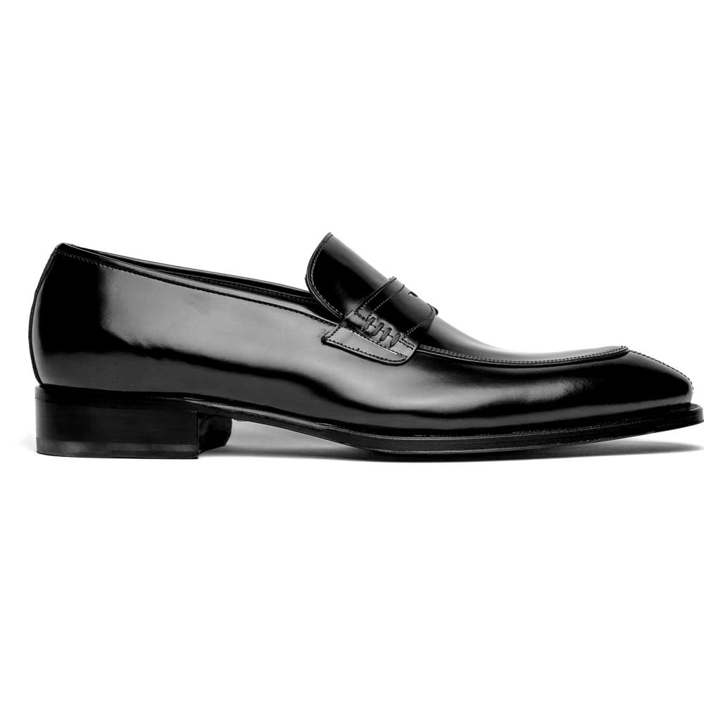 Caporicci 1205 Calfskin Penny Loafers Black