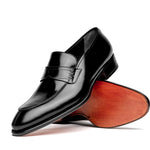 Caporicci 1205 Calfskin Loafers Black Size 12