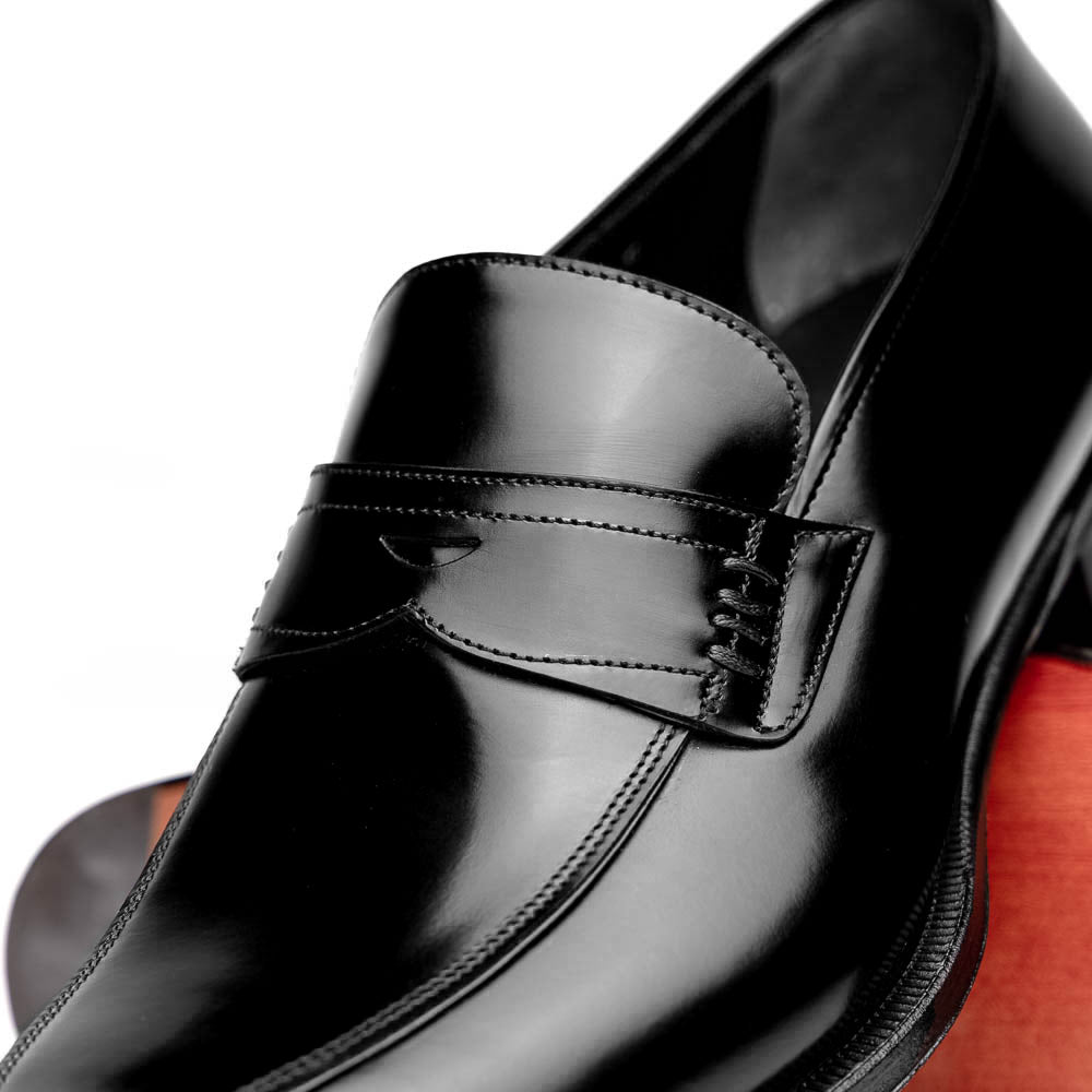 Caporicci 1205 Calfskin Loafers Black Size 12