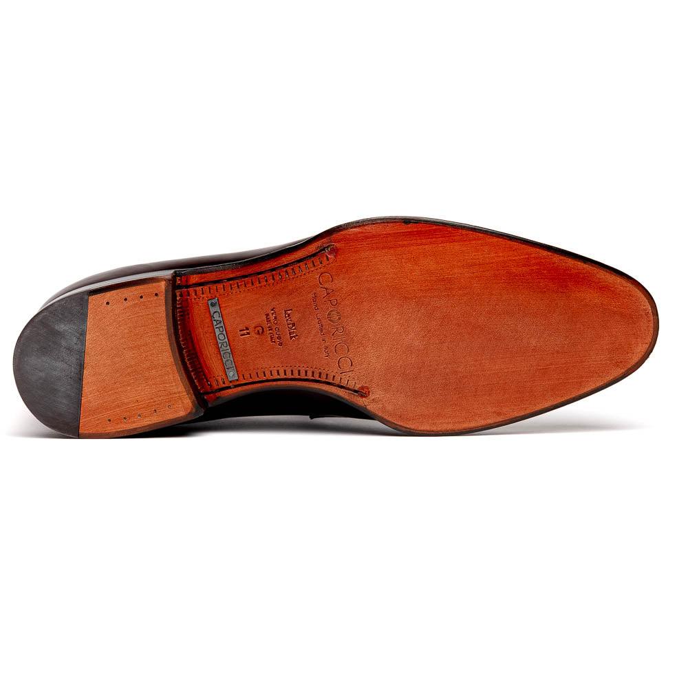 Caporicci 1205 Calfskin Loafers Black Size 12