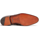 Caporicci 1208 Genuine Alligator Apron Toe Penny Loafers Gold