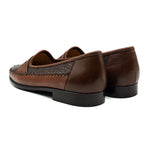 Zelli Milano Ostrich Leg / Nappa Slip-On Brown