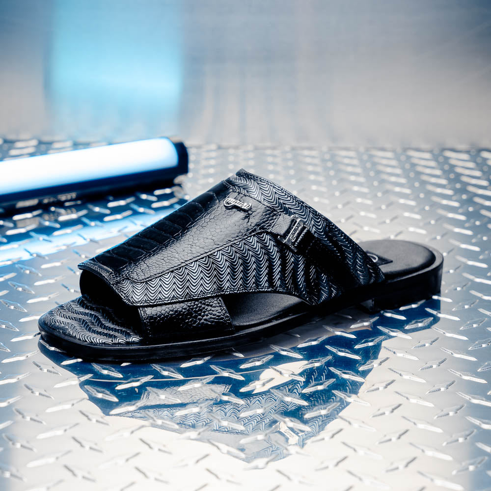 Mauri 1406/1 Aloha Ostrich Leg & Balera Sandal Black / Multi Grey