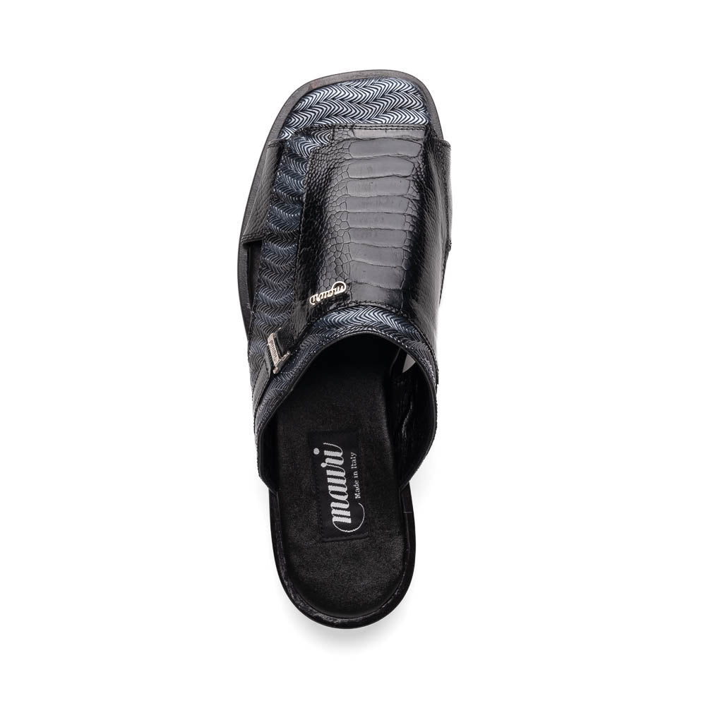 Mauri 1406/1 Aloha Ostrich Leg & Balera Sandal Black / Multi Grey