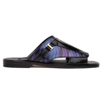 Mauri 1406/1 Aloha Ostrich Leg & Balera Sandal Black / Multi Purple (Special Order)