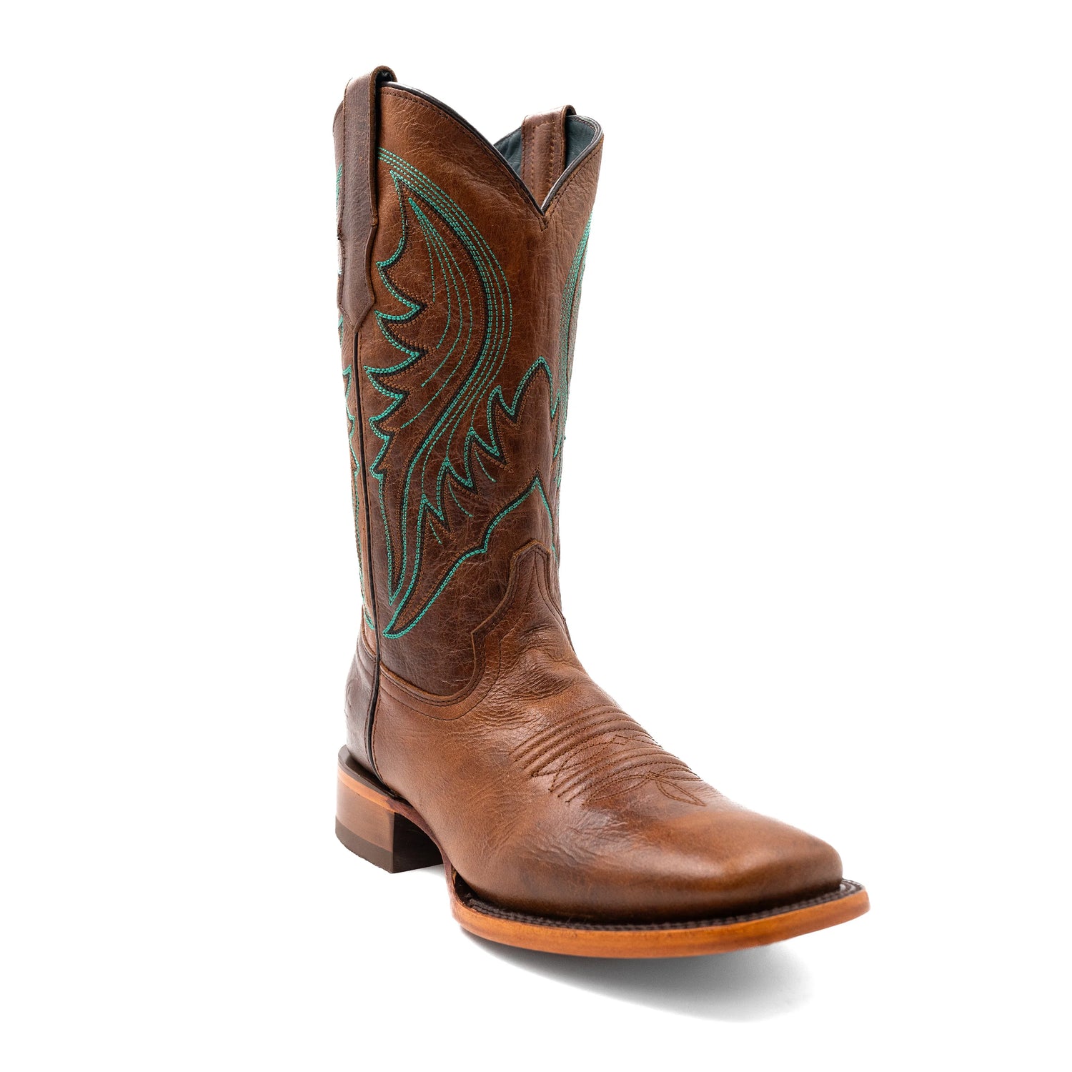 Ferrini Beau 14593-29 Leather Square Toe Cowboy Boots Honey