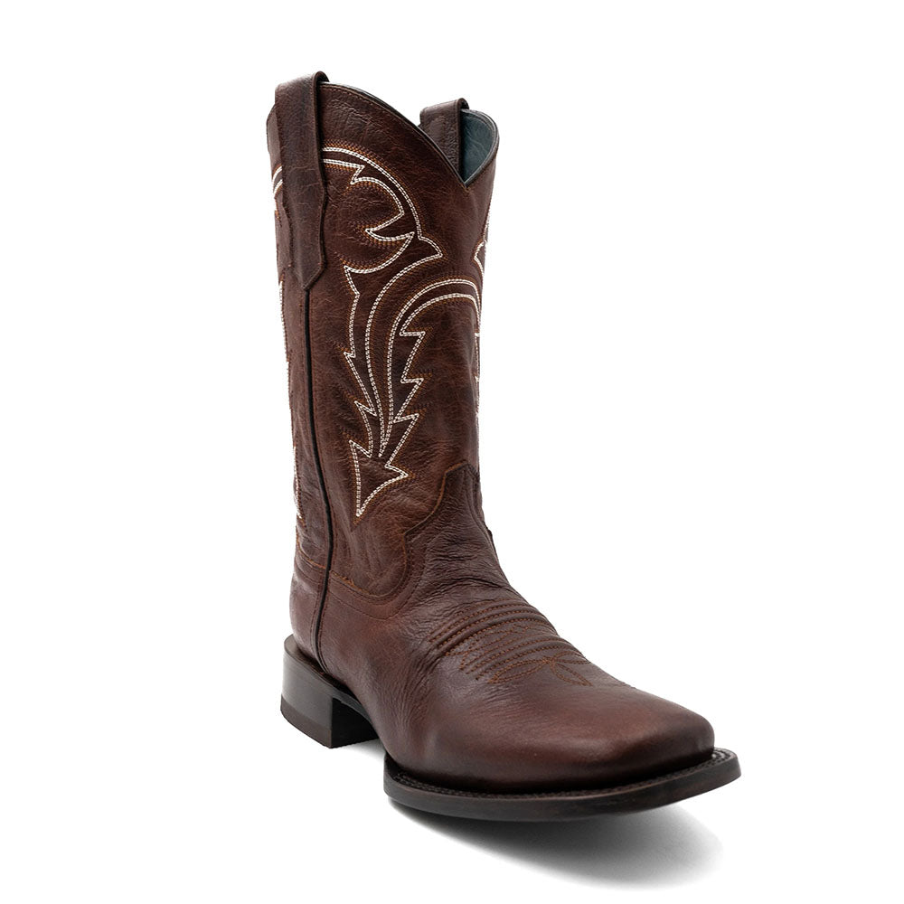 Ferrini Dylan 14593-55 Leather Square Toe Cowboy Boots Brandy