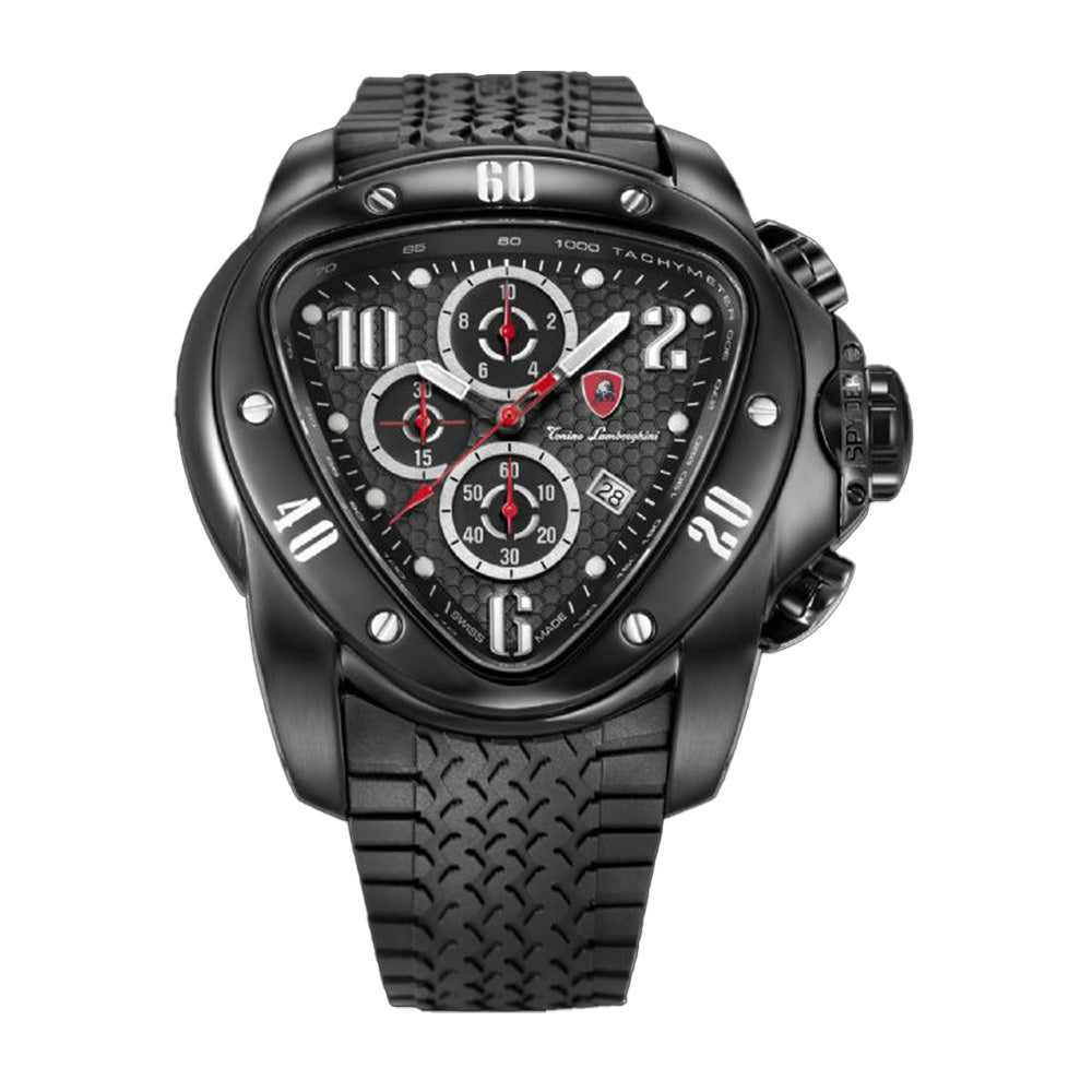 Tonino Lamborghini Jumbo Spyder 1505 Chronographic Watch Black