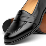 Zelli Savannah Italian Calf Penny Black (15-203-BLK)