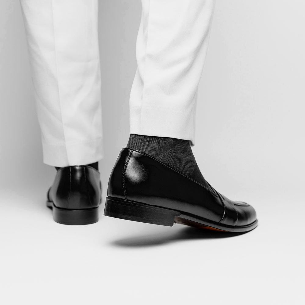 Zelli Savannah Italian Calf Penny Black (15-203-BLK)