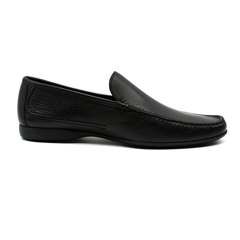 Zelli Esio Italian Deerskin Slip-On Black