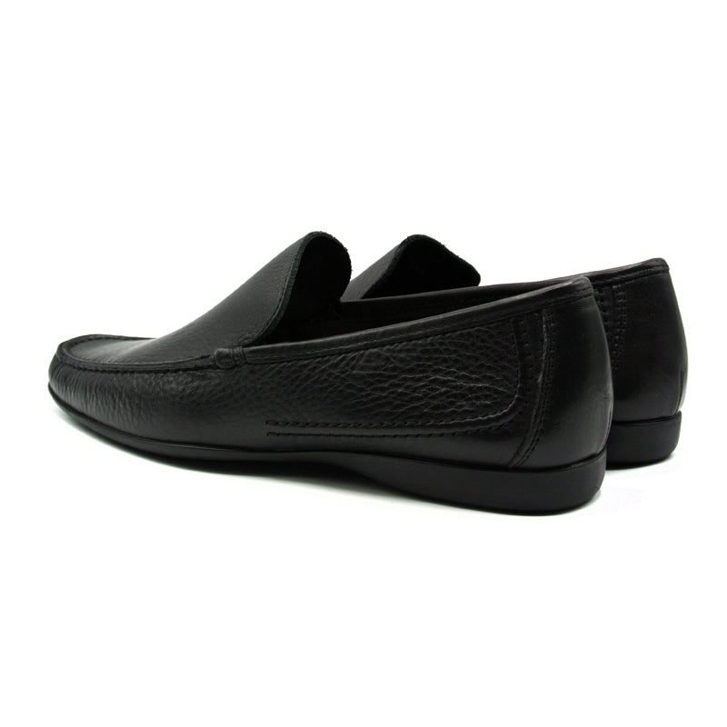Zelli Esio Italian Deerskin Slip-On Black