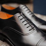Moreschi Lancaster Cap Toe Oxfords Black