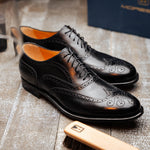 Moreschi Leicester Brogue Oxfords Black