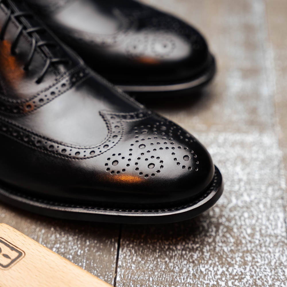 Moreschi Leicester Brogue Oxfords Black