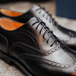 Moreschi Leicester Brogue Oxfords Black