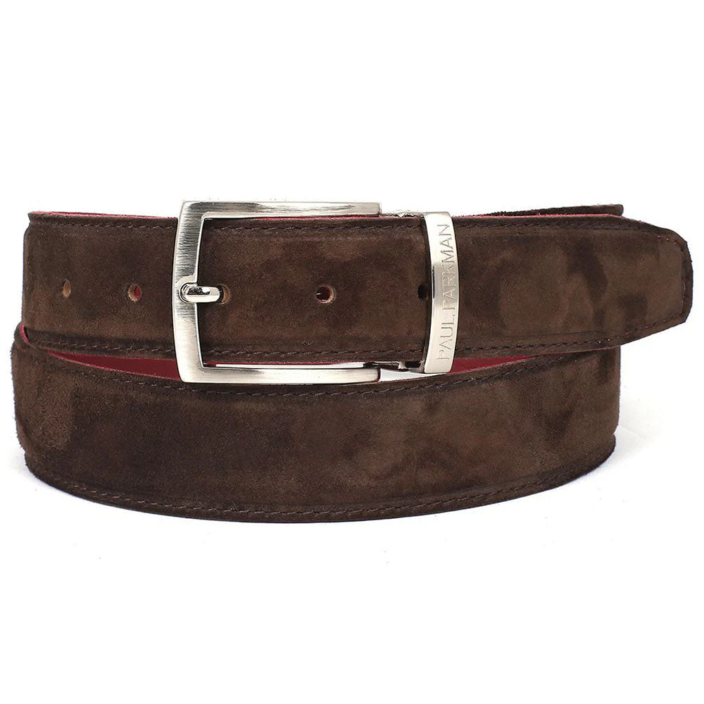 Paul Parkman Suede Belt Brown