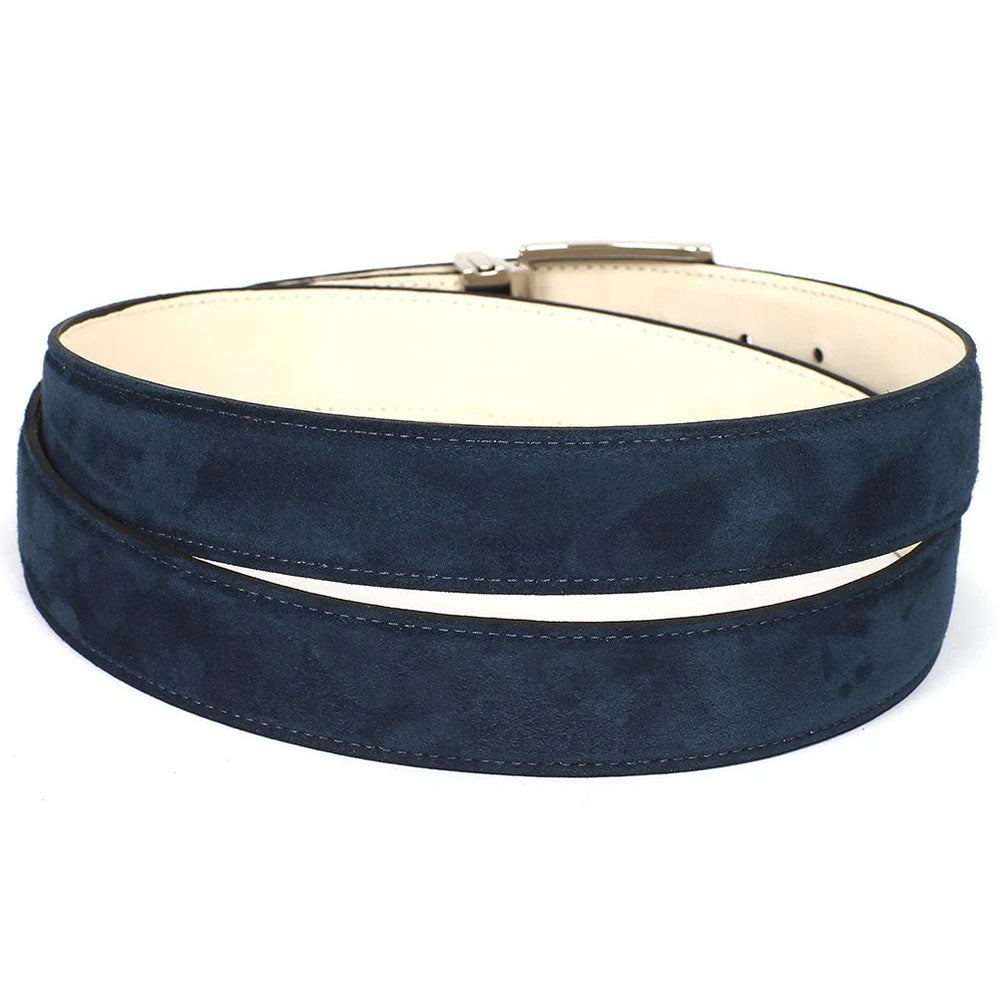 Paul Parkman Suede Belt Navy (B06-NAVY)