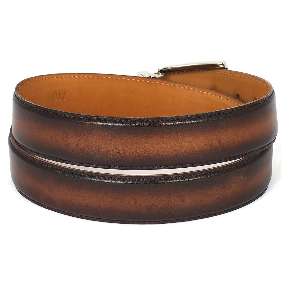 Paul Parkman Leather Belt Hand-Painted Brown (B01-BRWCML)