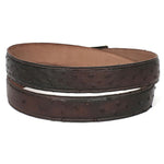Paul Parkman Genuine Ostrich Belt Brown (B04-BRW)