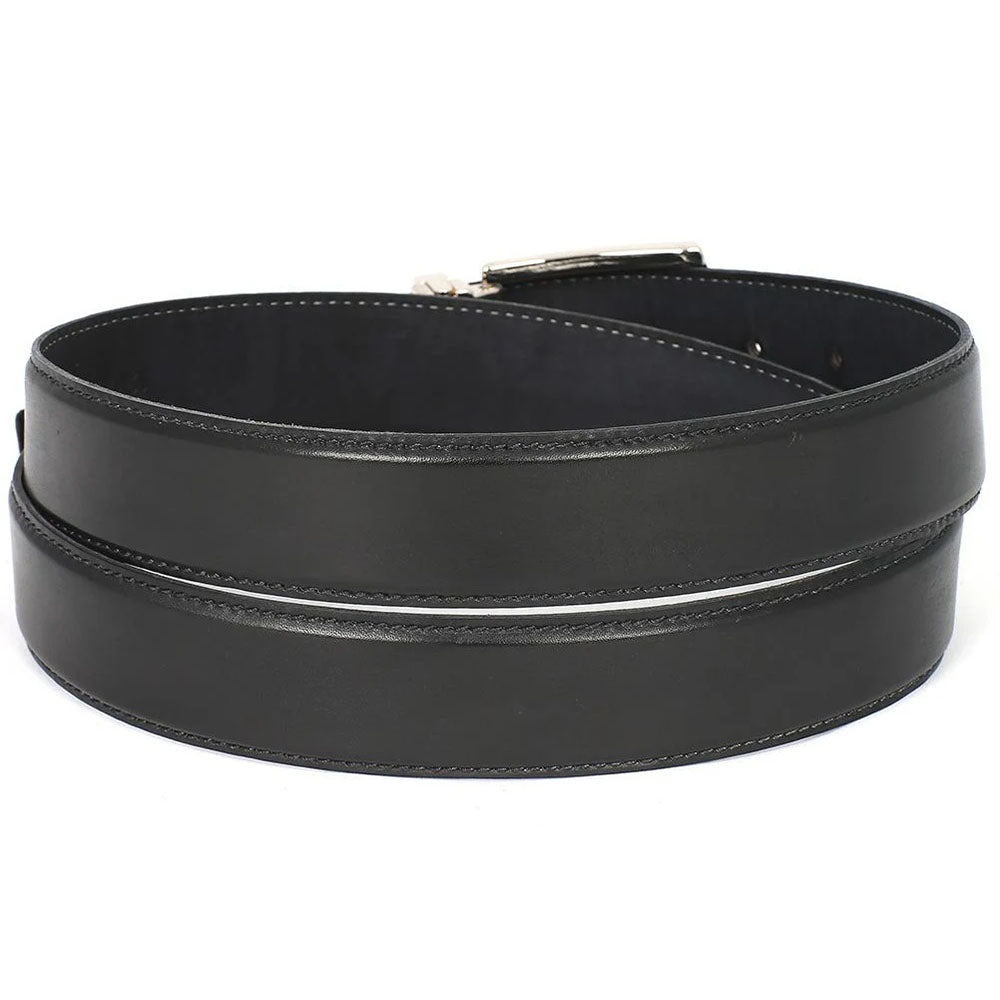Paul Parkman Leather Belt Hand-Painted Black (B01-BLK)