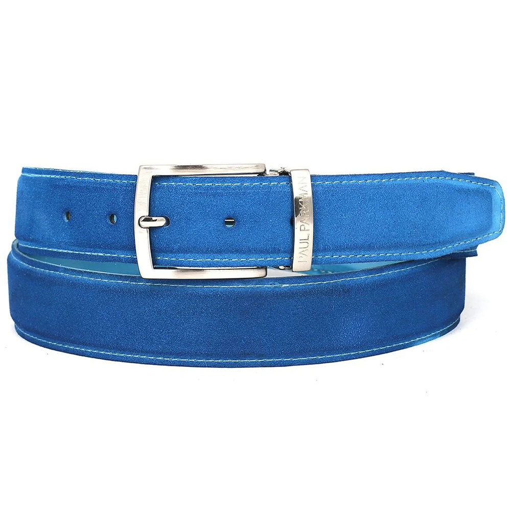 Paul Parkman Suede Belt Blue