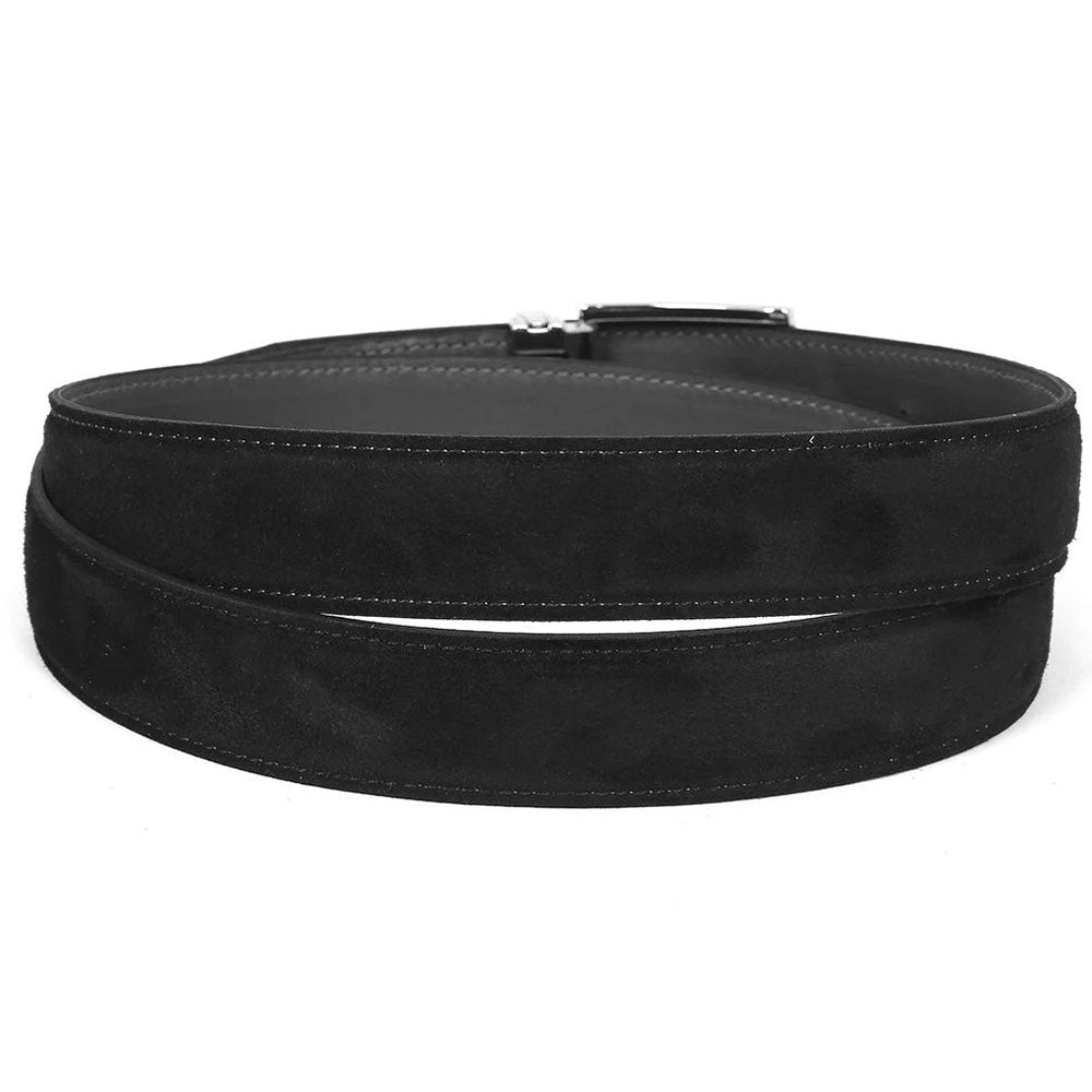 Paul Parkman Suede Belt Black (B06-BLK)
