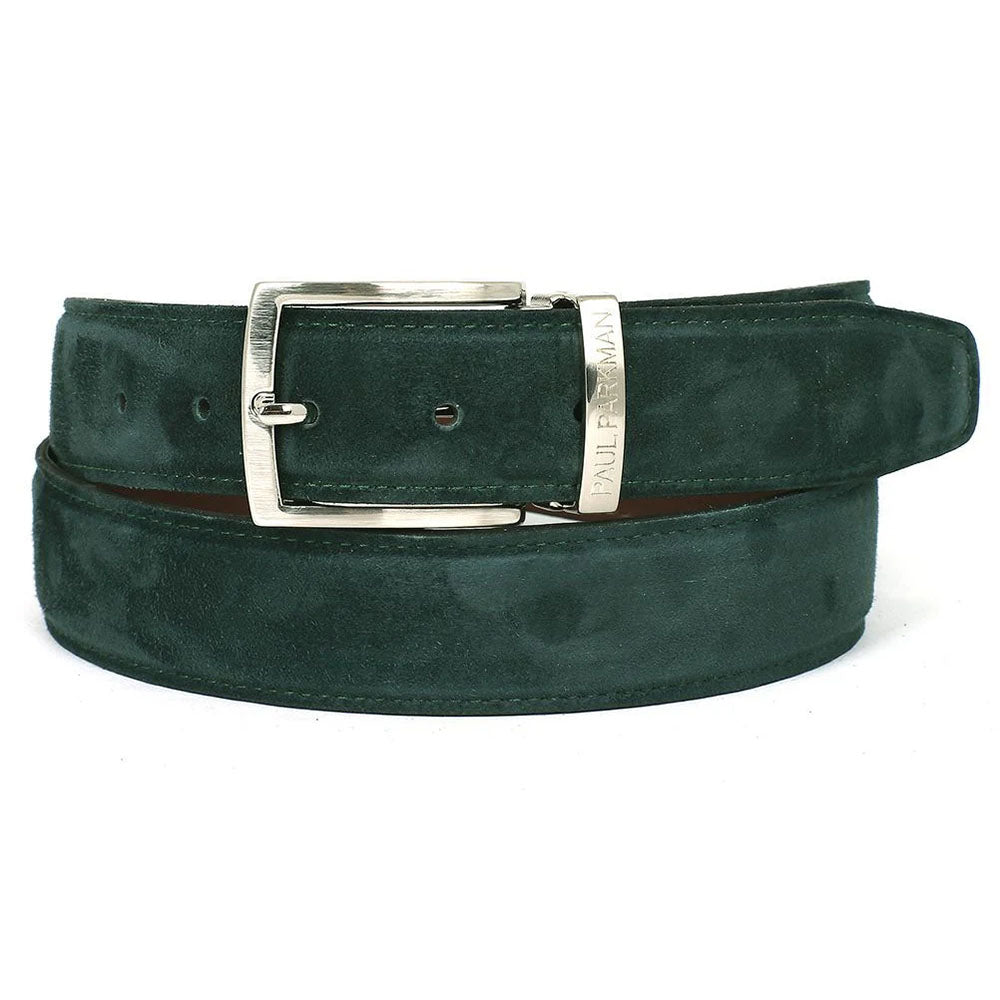 Paul Parkman Suede Belt Green
