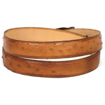 Paul Parkman Genuine Ostrich Belt Camel (B04-CML)