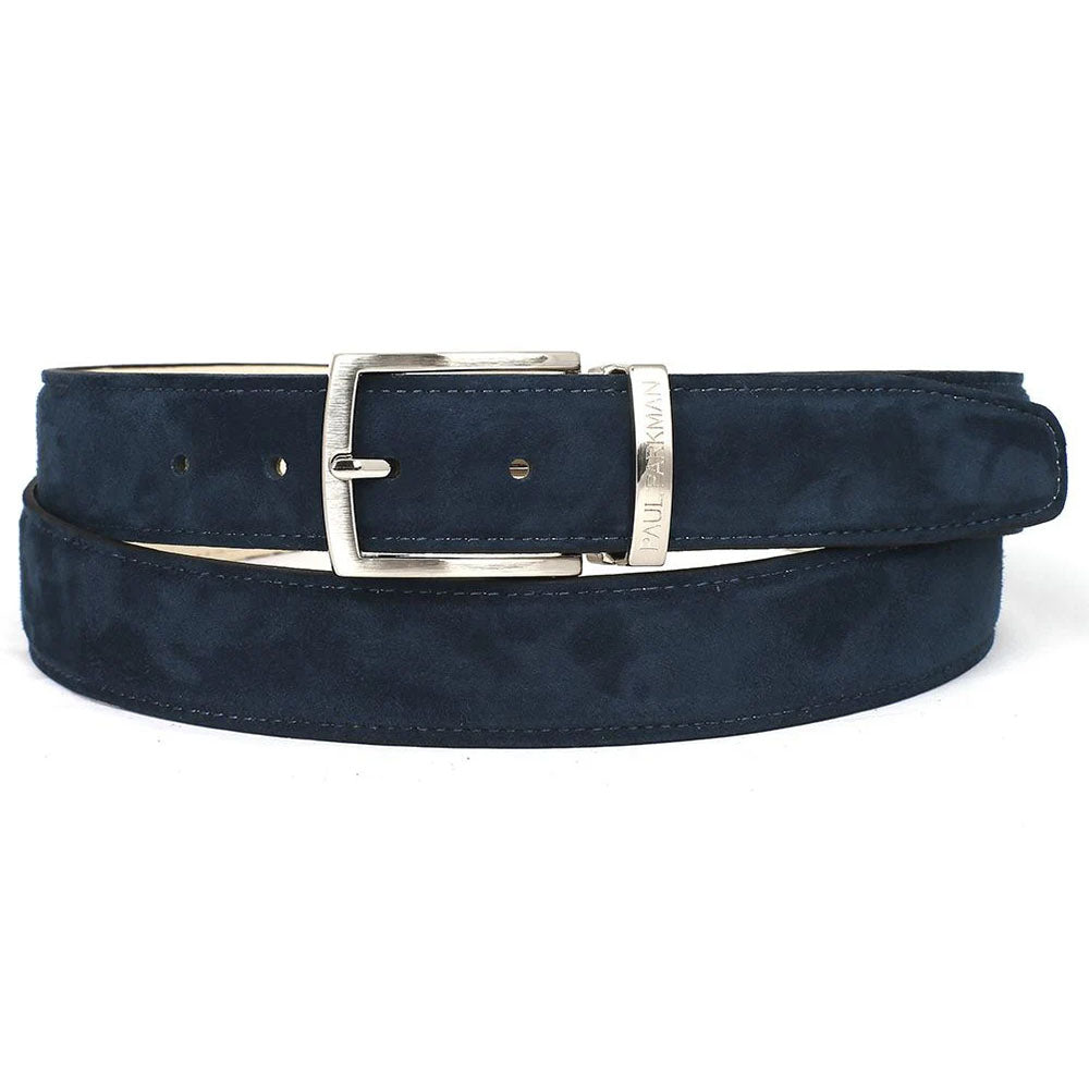Paul Parkman Suede Belt Navy