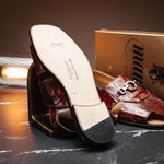 Mauri 1880 Marzio Baby Crocodile Sandals (Special Order)