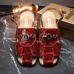 Mauri 1880 Marzio Baby Crocodile Sandals (Special Order)