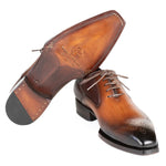 Paul Parkman Goodyear Welted Punched Oxfords Brown & Camel