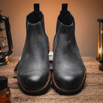 Calzoleria Toscana 1969 Velour Wax Suede Ankle Boot Stone