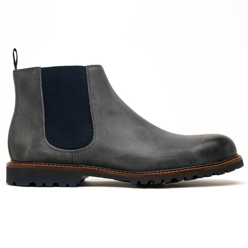 Calzoleria Toscana 1969 Velour Wax Suede Ankle Boot Stone