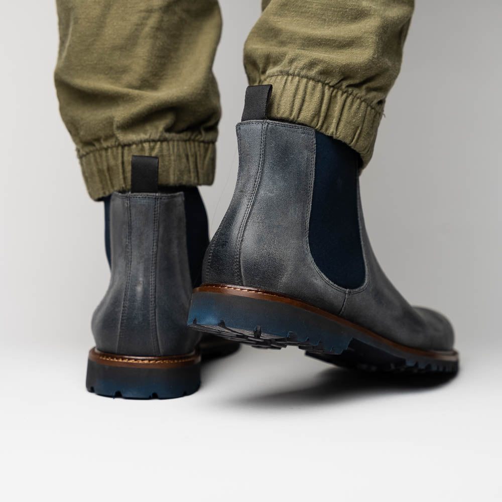 Calzoleria Toscana 1969 Velour Wax Suede Ankle Boot Stone