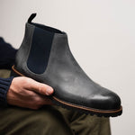 Calzoleria Toscana 1969 Velour Wax Suede Ankle Boot Stone