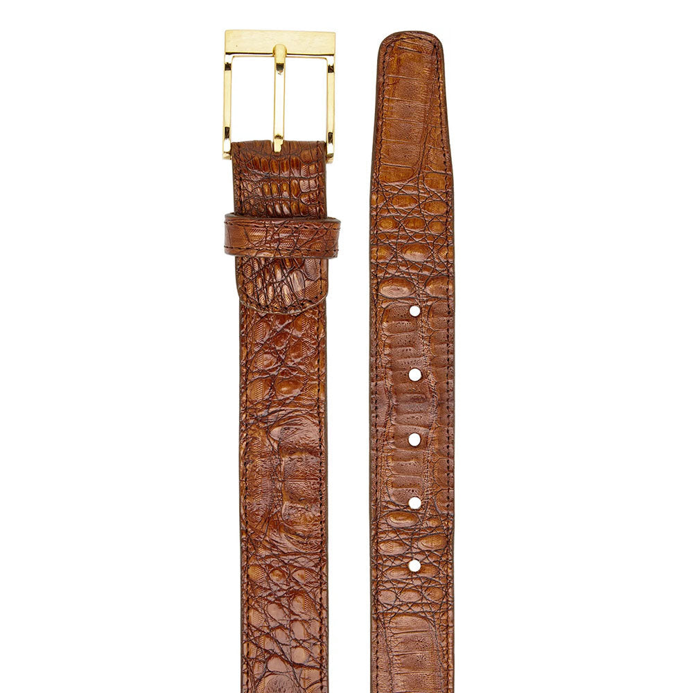 Belvedere Caiman Crocodile Belt Walnut (1999)