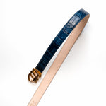 Mauri 0100/35 Alligator Belt Caribbean Blue